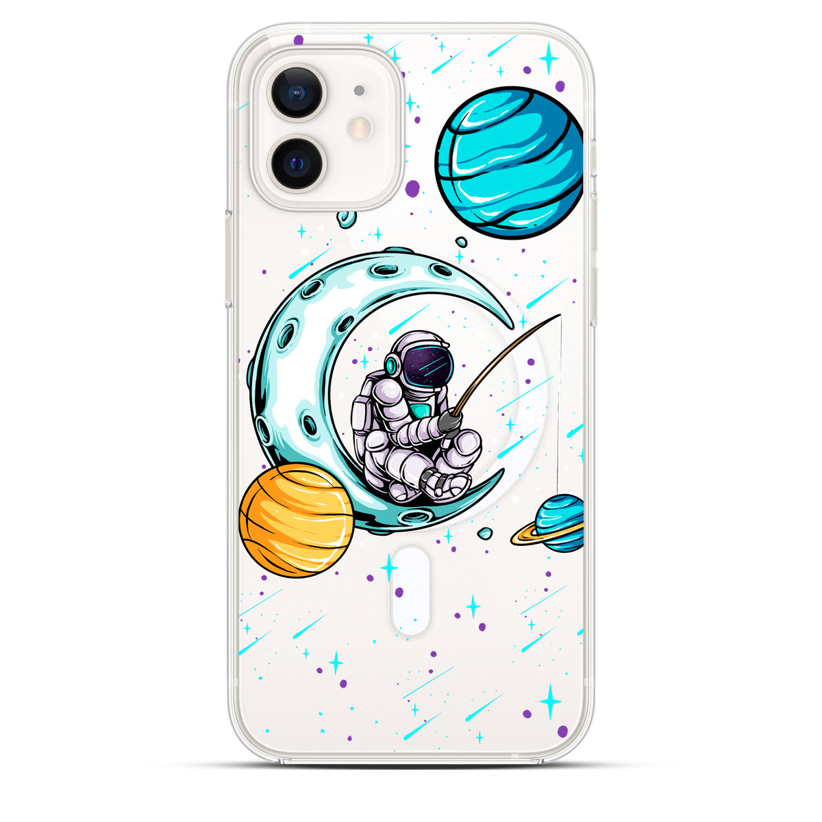 Space Fishing - Cover Magsafe Trasparente Personalizzata