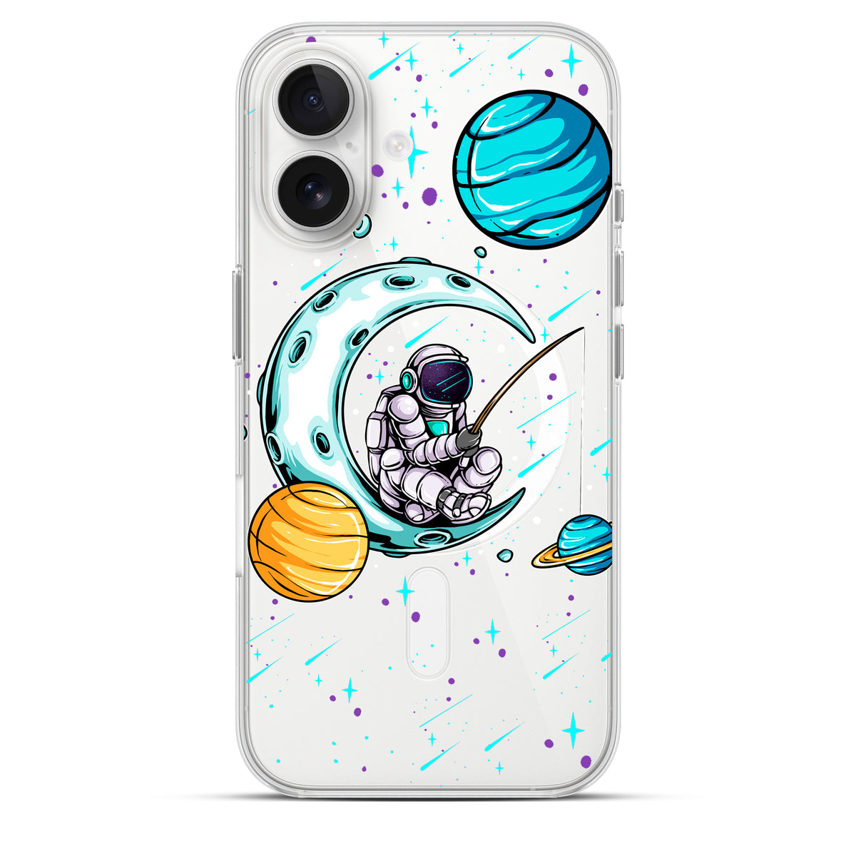 Space Fishing - Cover Magsafe Trasparente Personalizzata