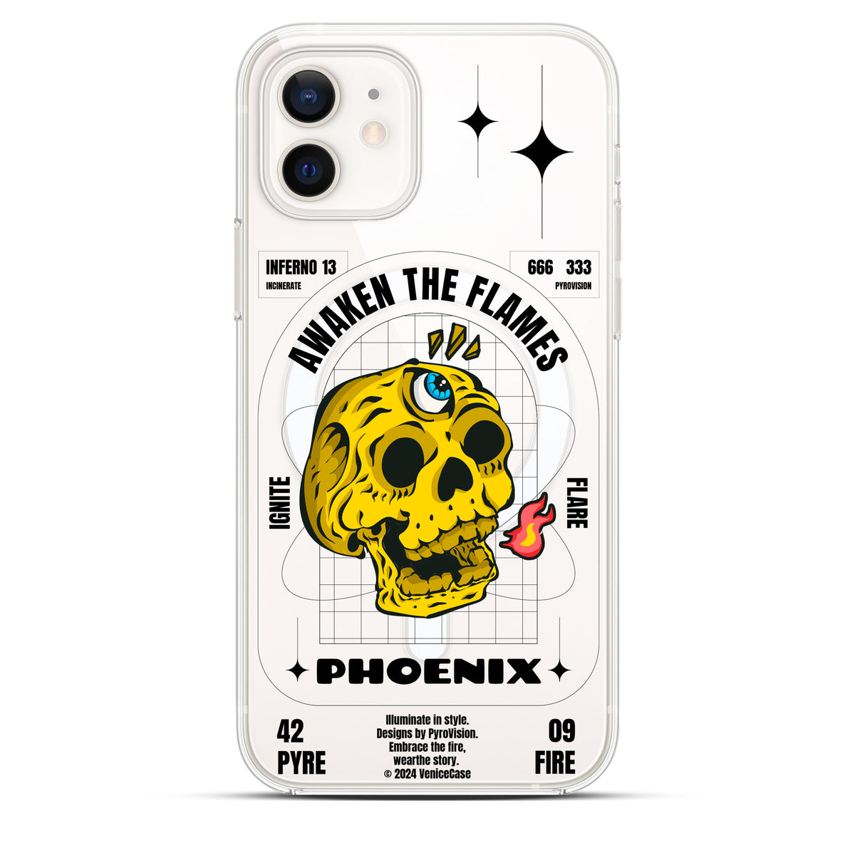 Awaken The Flames - Cover Magsafe Trasparente Personalizzata