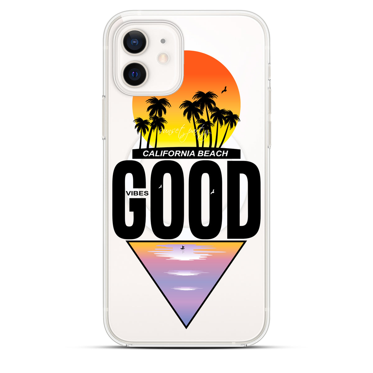 California Vibez - Cover Magsafe Trasparente Personalizzata