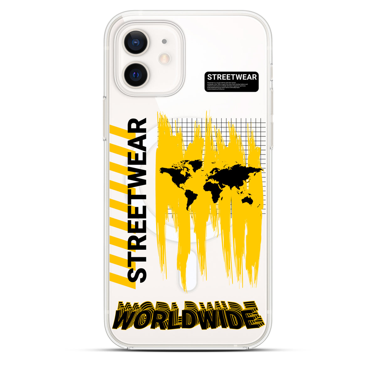 WorldWide - Cover Magsafe Trasparente Personalizzata