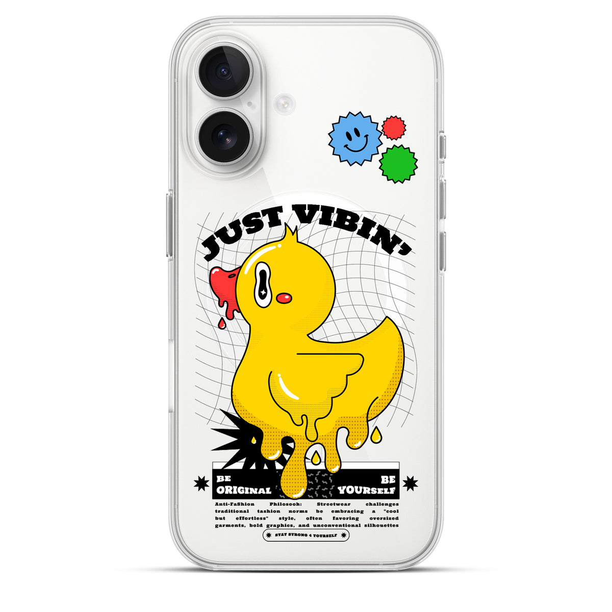 Just Vibin' - Cover Magsafe Trasparente Personalizzata