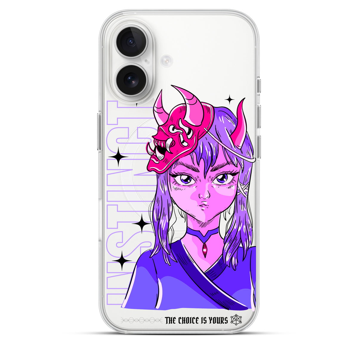 Instinct - Cover Magsafe Trasparente Personalizzata