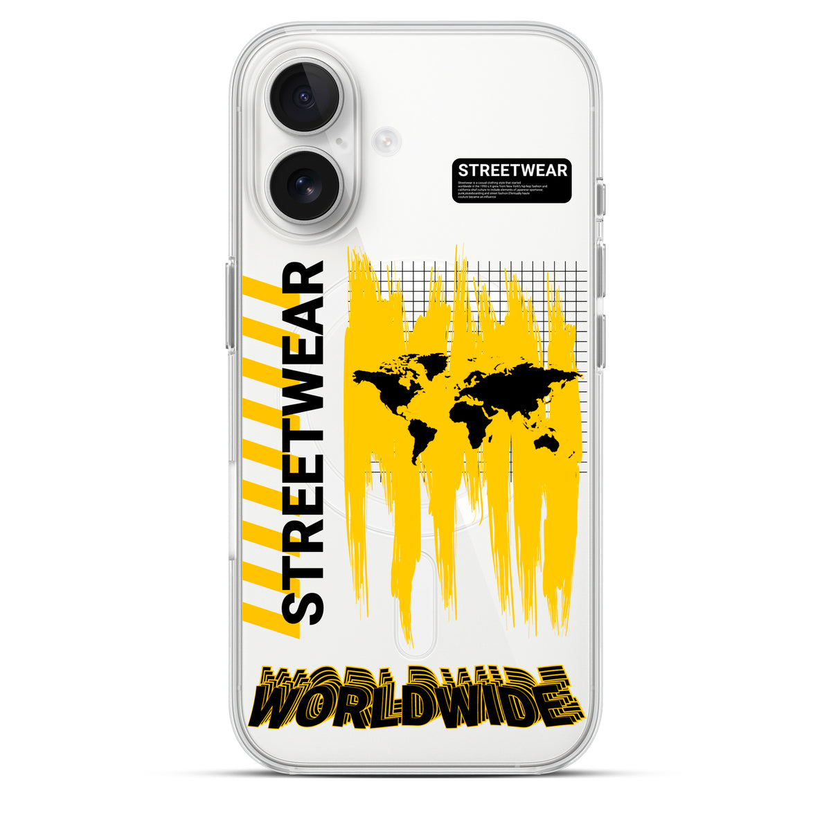 WorldWide - Cover Magsafe Trasparente Personalizzata