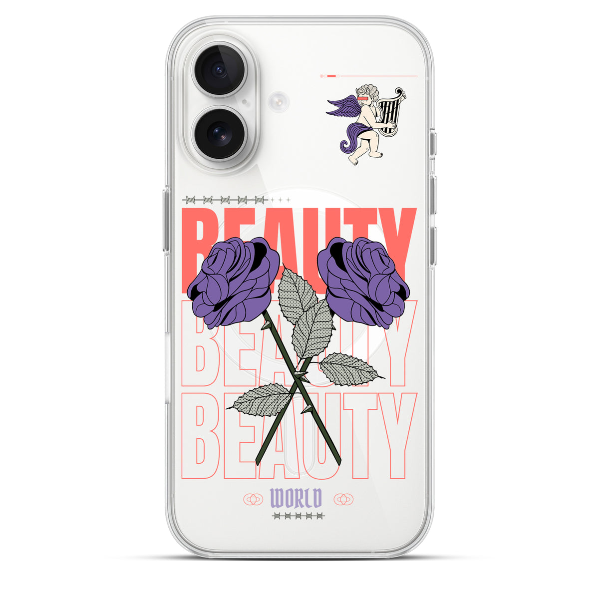 BeautyWorld - Cover Magsafe Trasparente Personalizzata