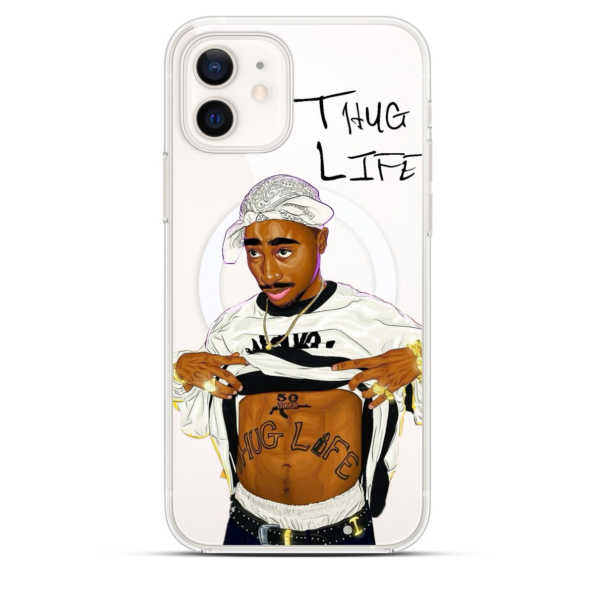 Thug Life - Cover Magsafe Trasparente Personalizzata