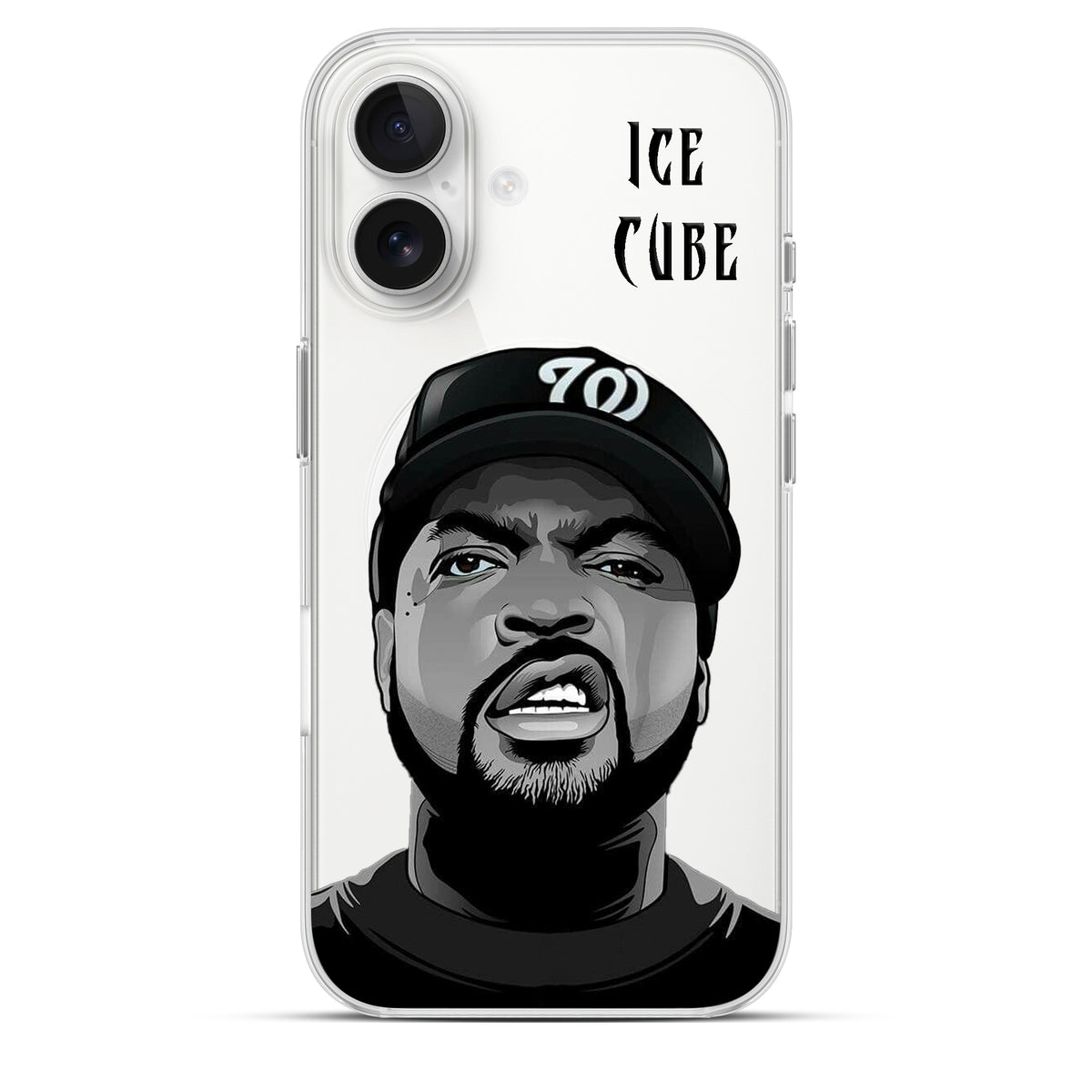 Ice Cube - Cover Magsafe Trasparente Personalizzata