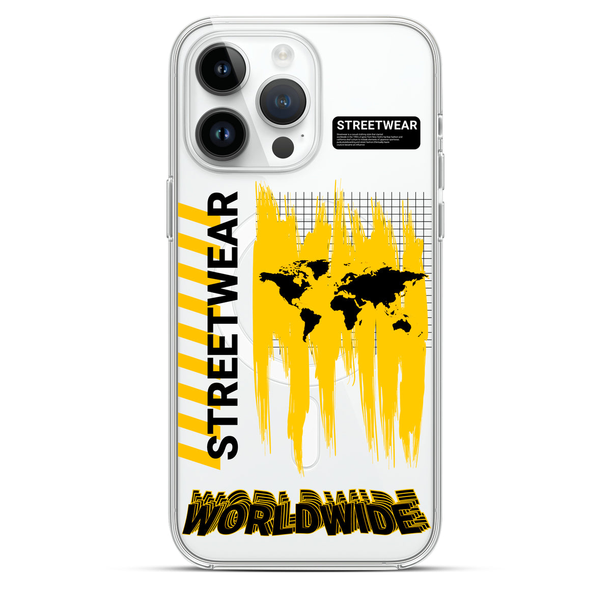 WorldWide - Cover Magsafe Trasparente Personalizzata