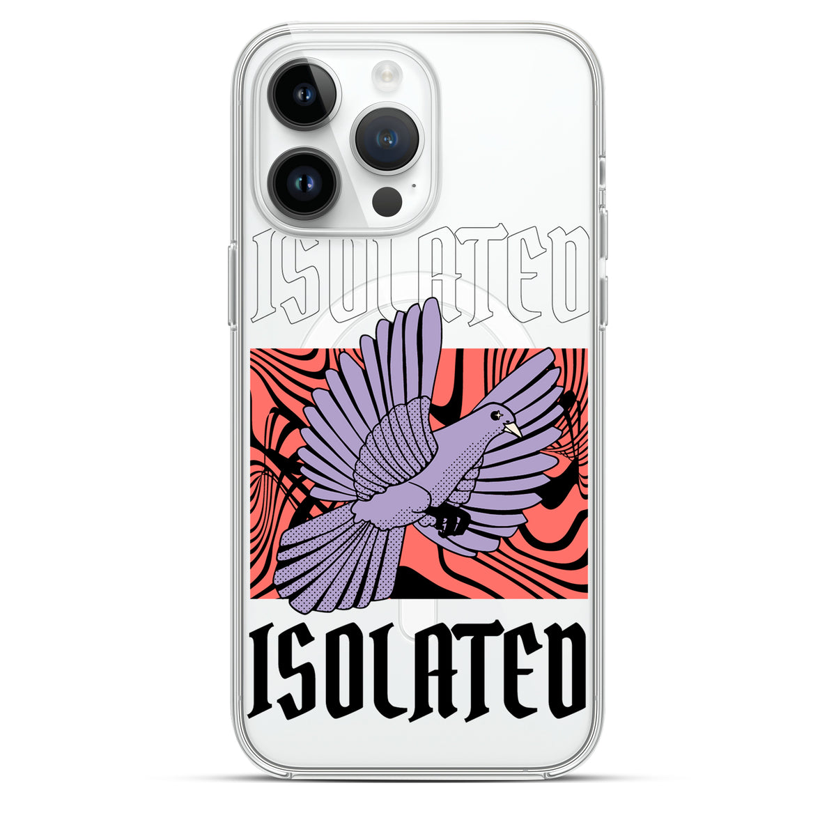 Isolated - Cover Magsafe Trasparente Personalizzata