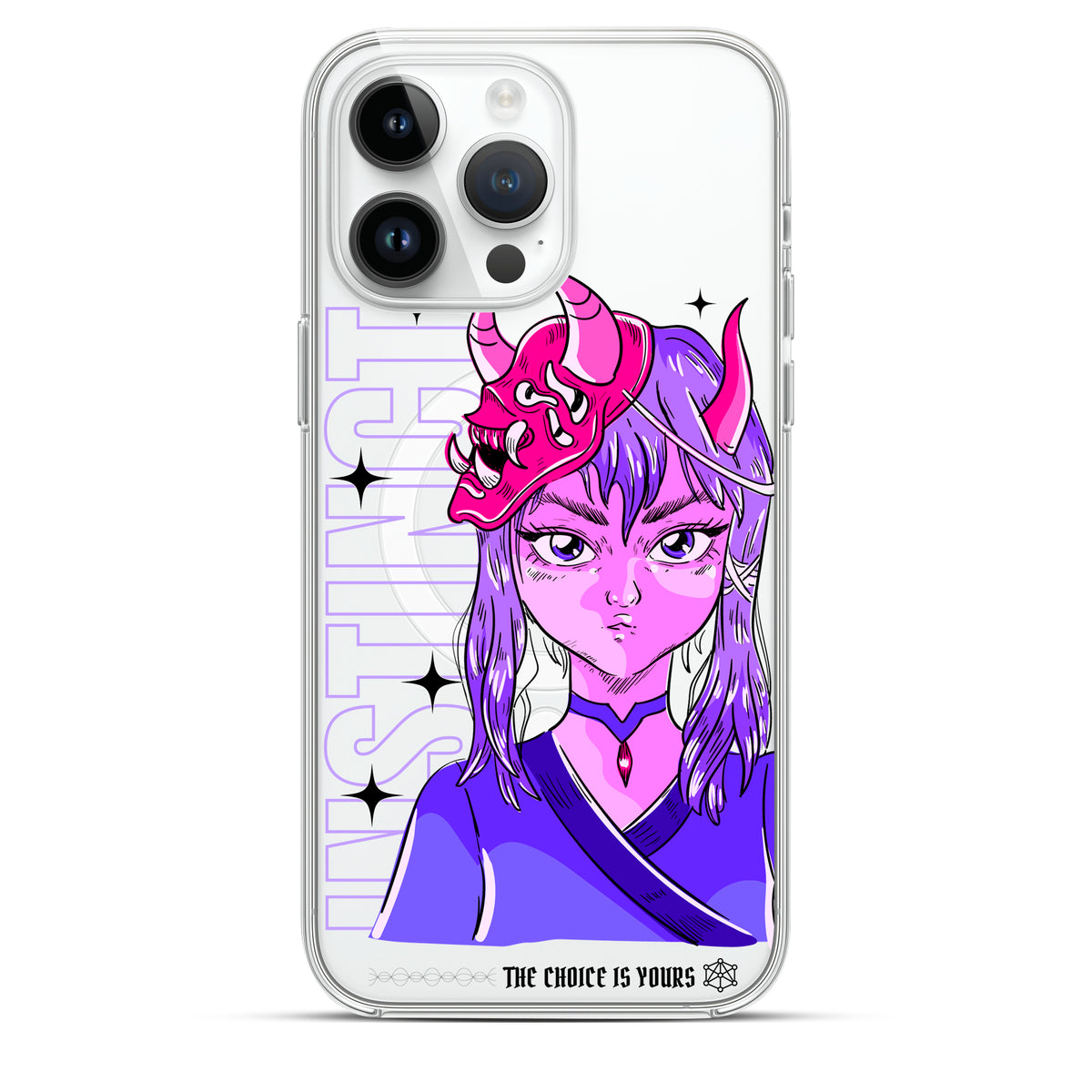Instinct - Cover Magsafe Trasparente Personalizzata