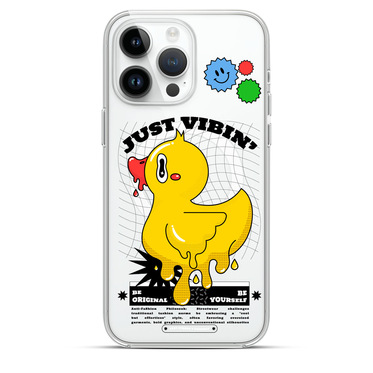 Just Vibin' - Cover Magsafe Trasparente Personalizzata