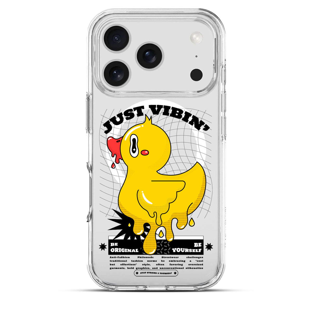 Just Vibin' - Cover Magsafe Trasparente Personalizzata