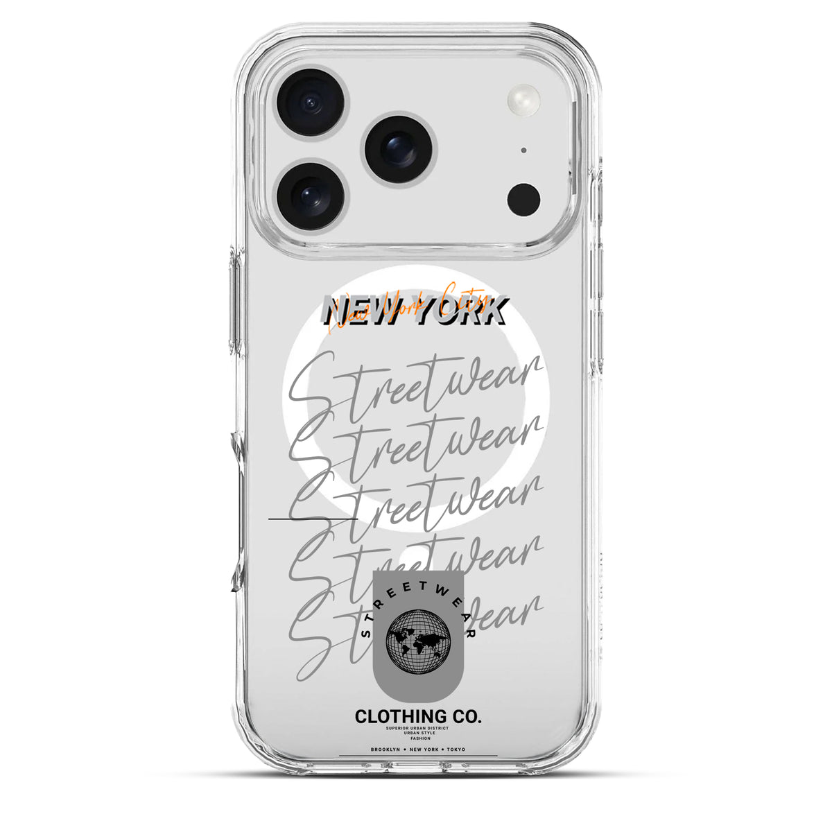 New York - Cover Magsafe Trasparente Personalizzata