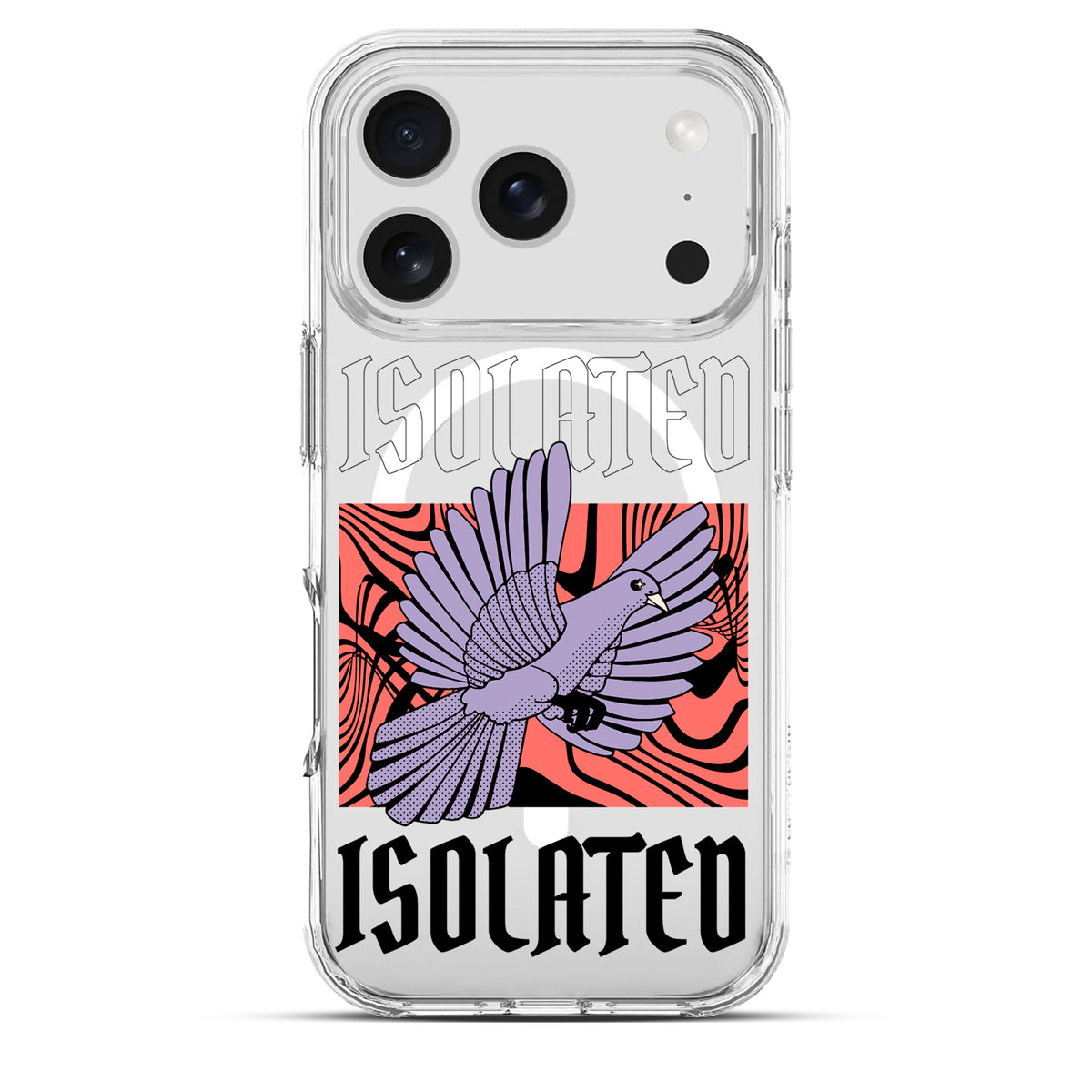 Isolated - Cover Magsafe Trasparente Personalizzata