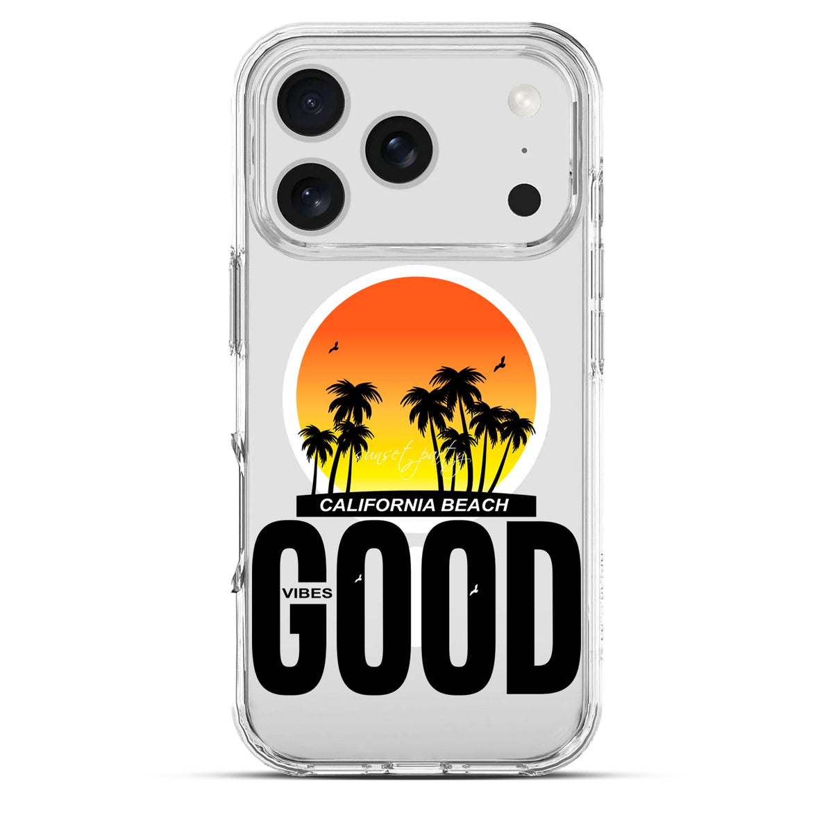 California Vibez - Cover Magsafe Trasparente Personalizzata
