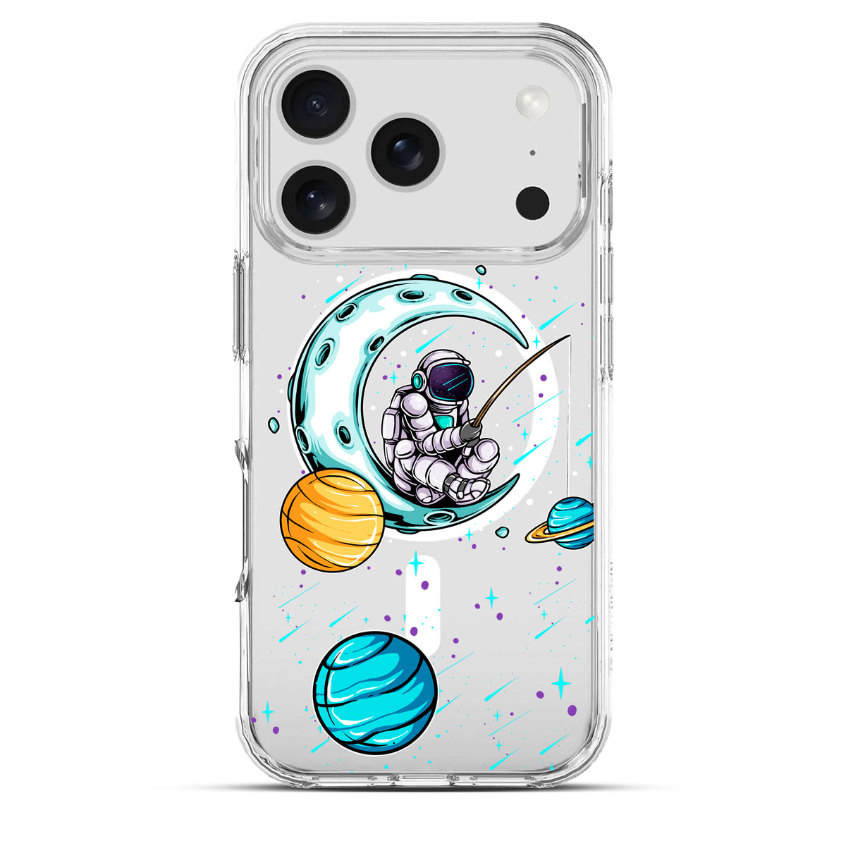 Space Fishing - Cover Magsafe Trasparente Personalizzata