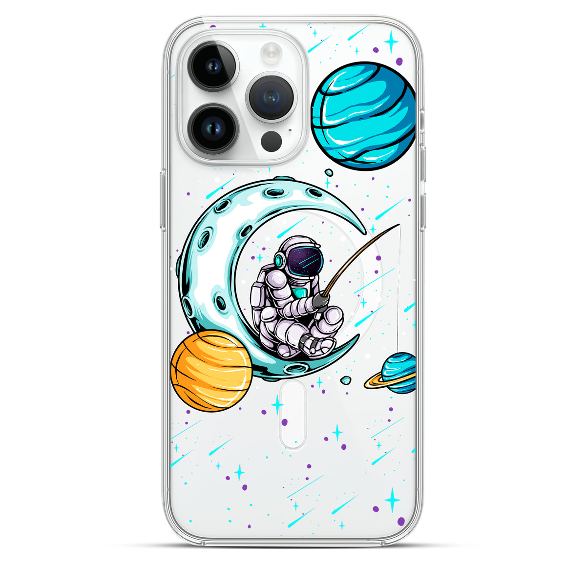 Space Fishing - Cover Magsafe Trasparente Personalizzata