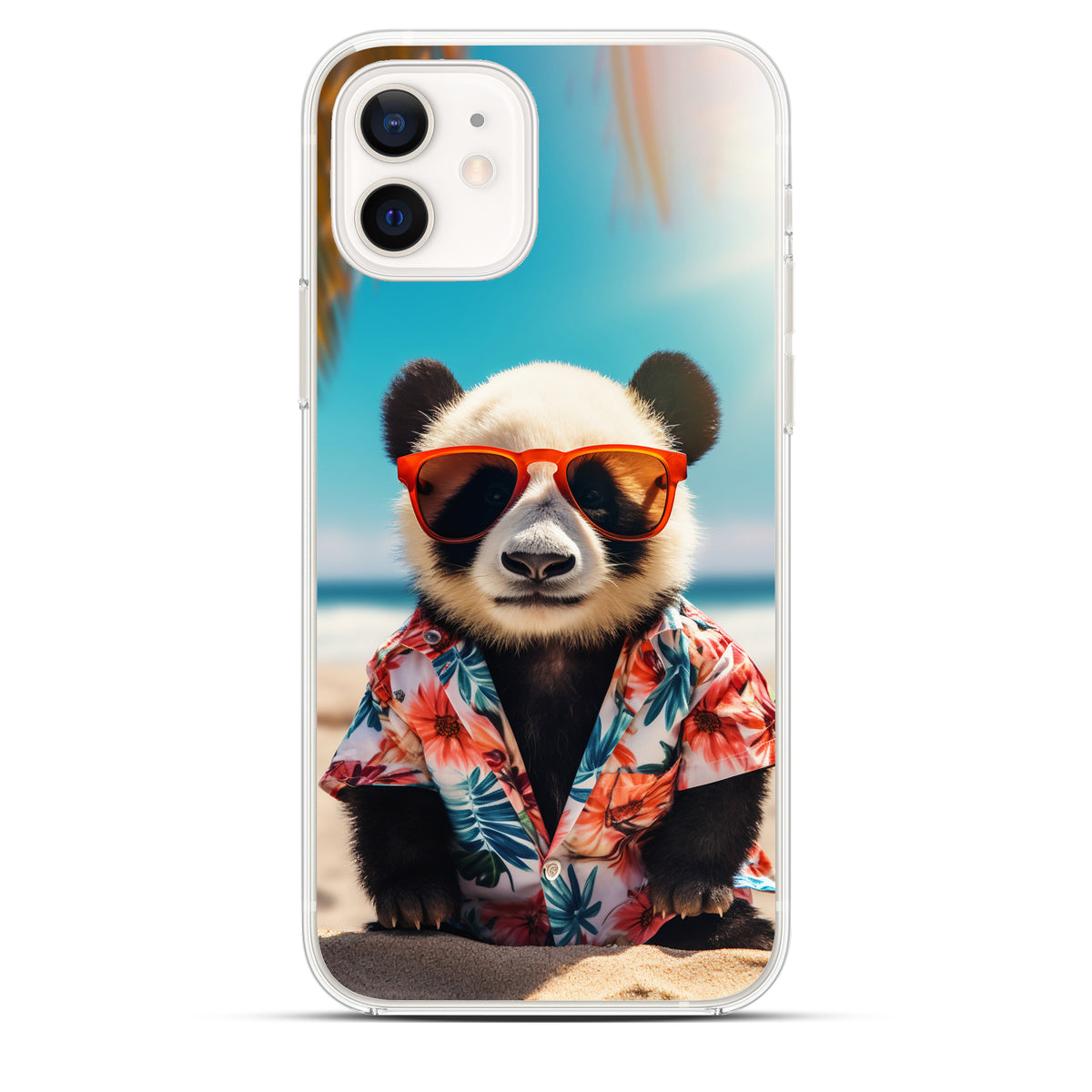 Aloha Panda - Cover MagSafe Trasparente Personalizzata