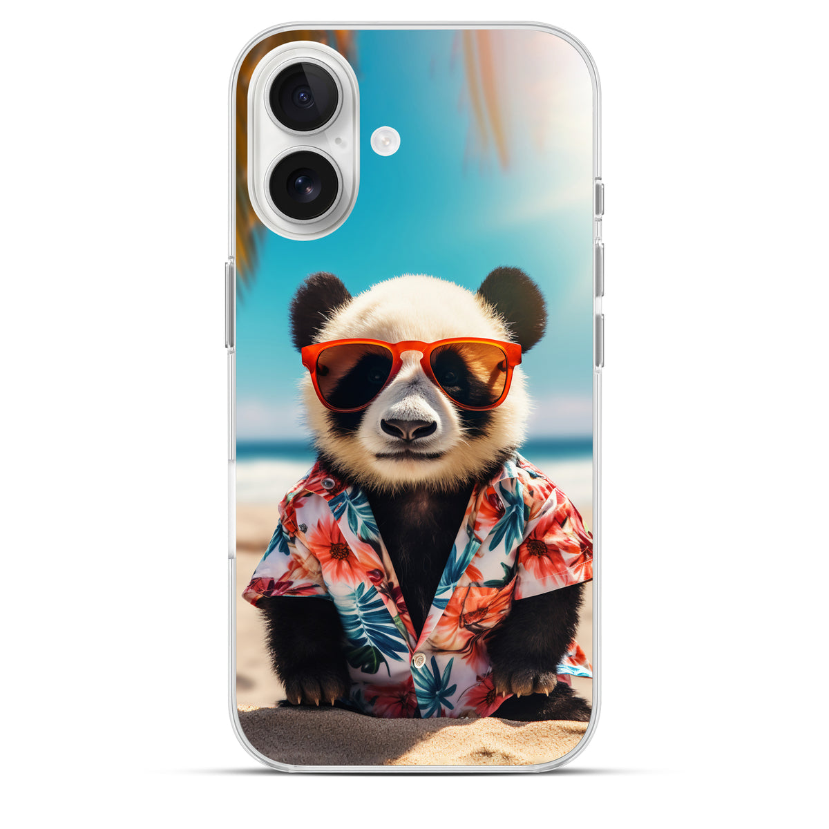 Aloha Panda - Cover MagSafe Trasparente Personalizzata