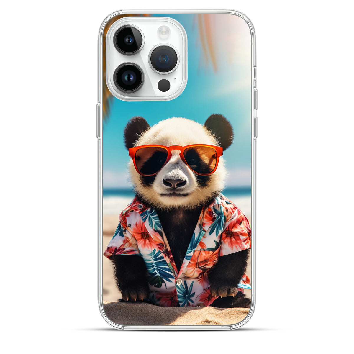 Aloha Panda - Cover MagSafe Trasparente Personalizzata