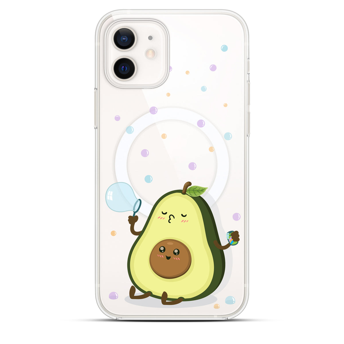 Avocado Bubble - Cover MagSafe Trasparente Personalizzata