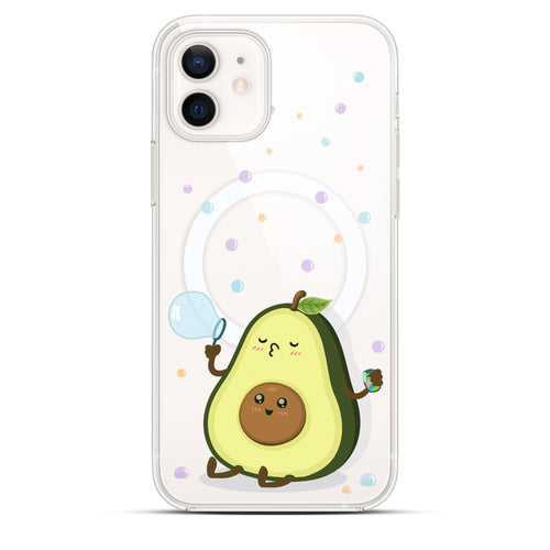 Avocado Bubble - Cover MagSafe Trasparente Personalizzata