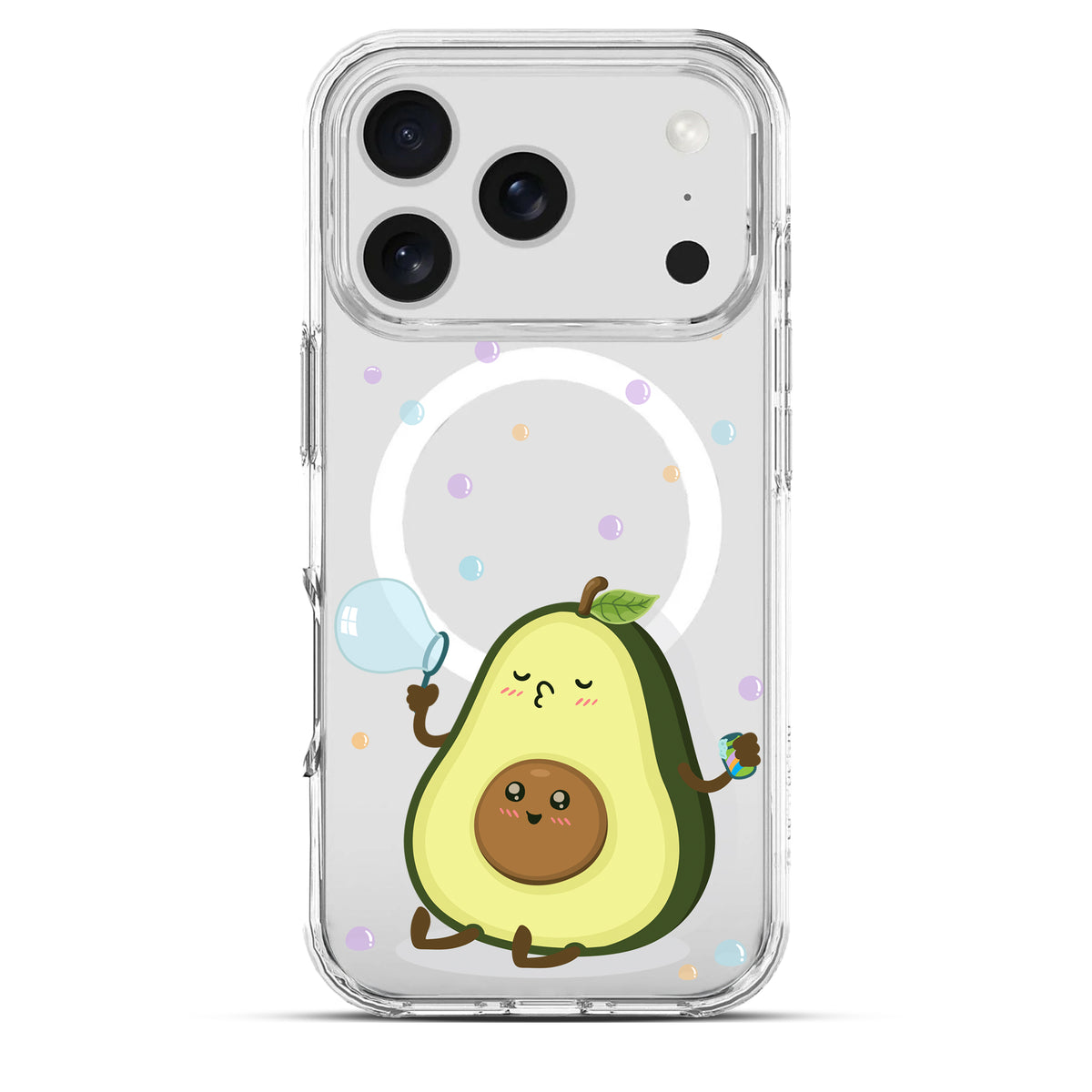 Avocado Bubble - Cover MagSafe Trasparente Personalizzata