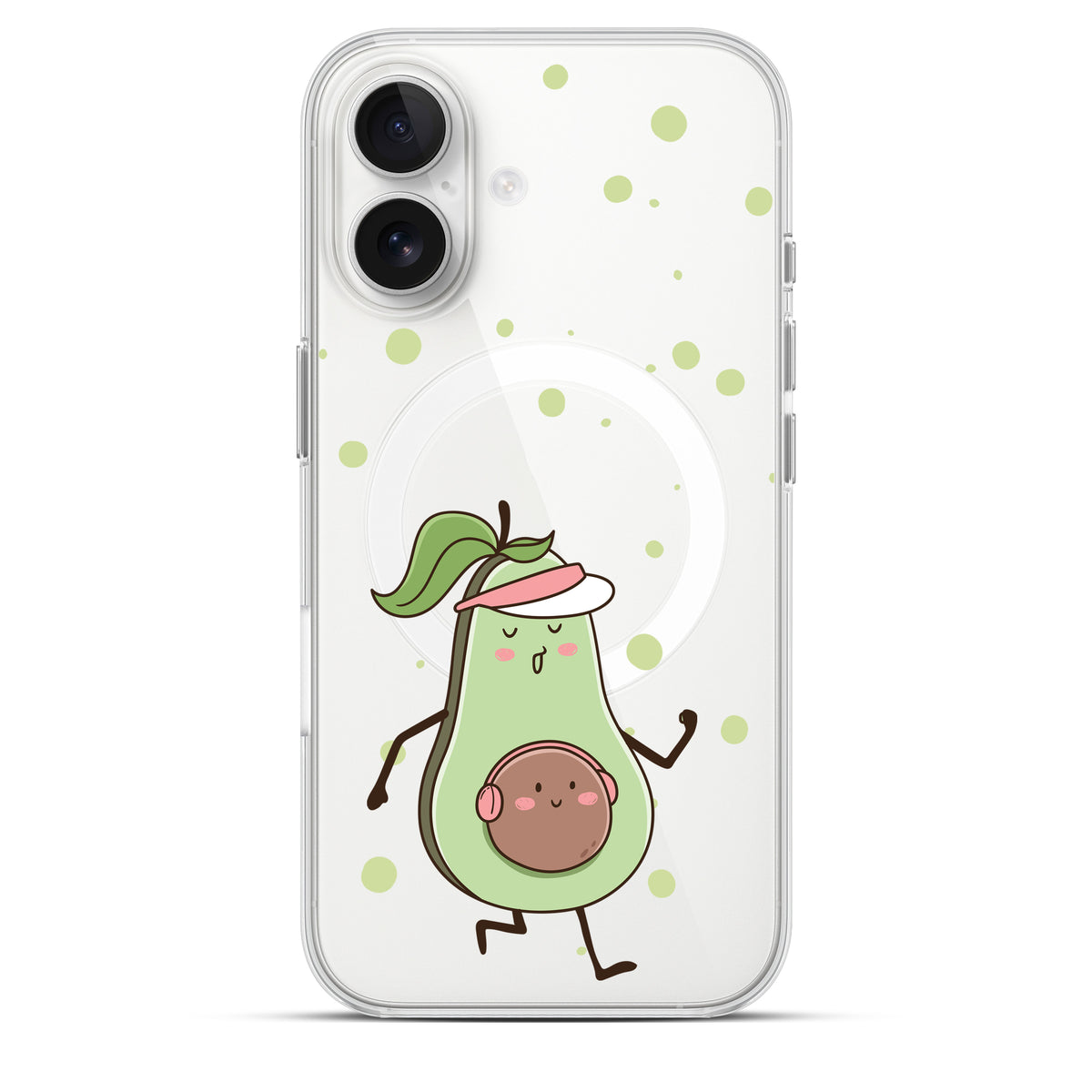 Avocado Fitness - Cover MagSafe Trasparente Personalizzata