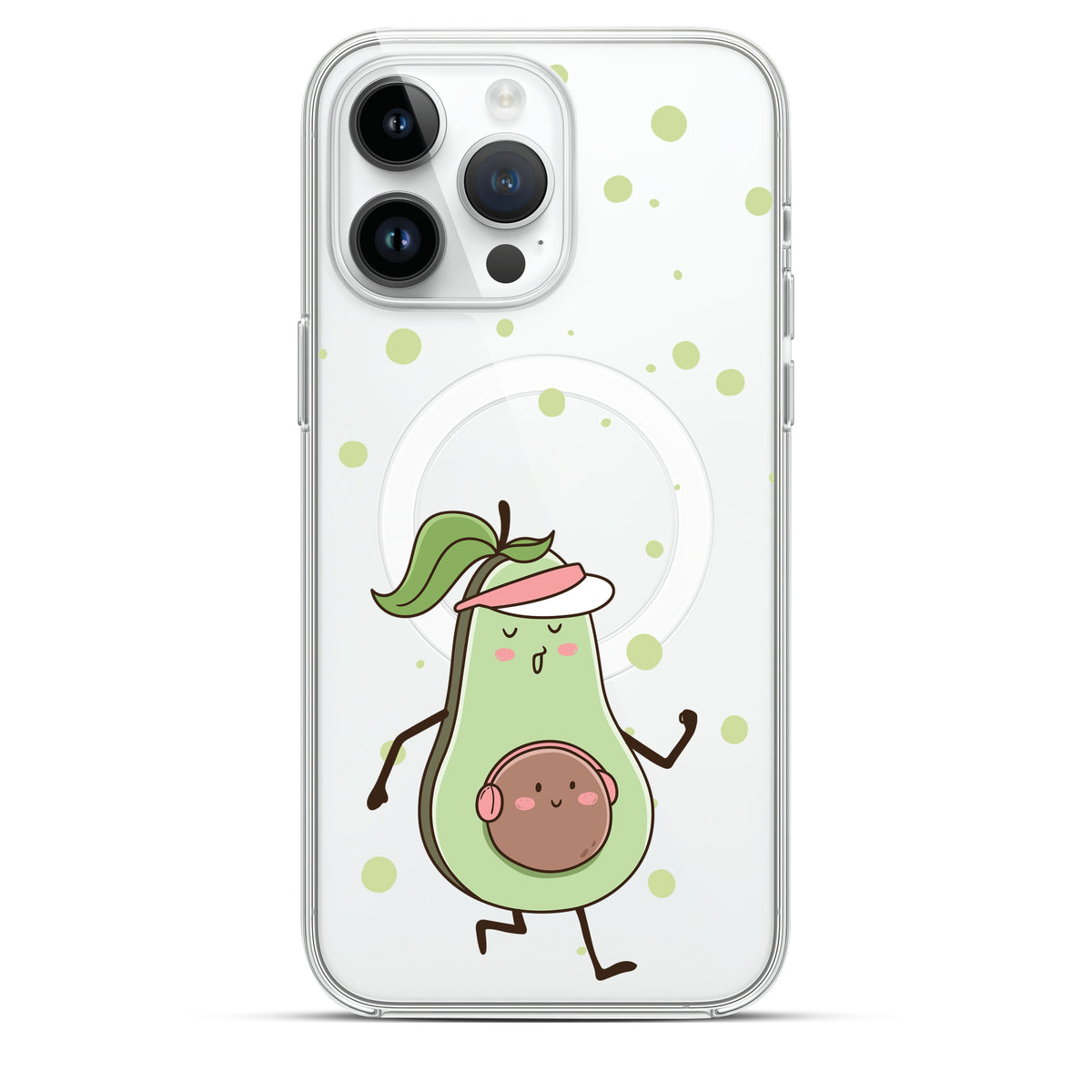 Avocado Fitness - Cover MagSafe Trasparente Personalizzata