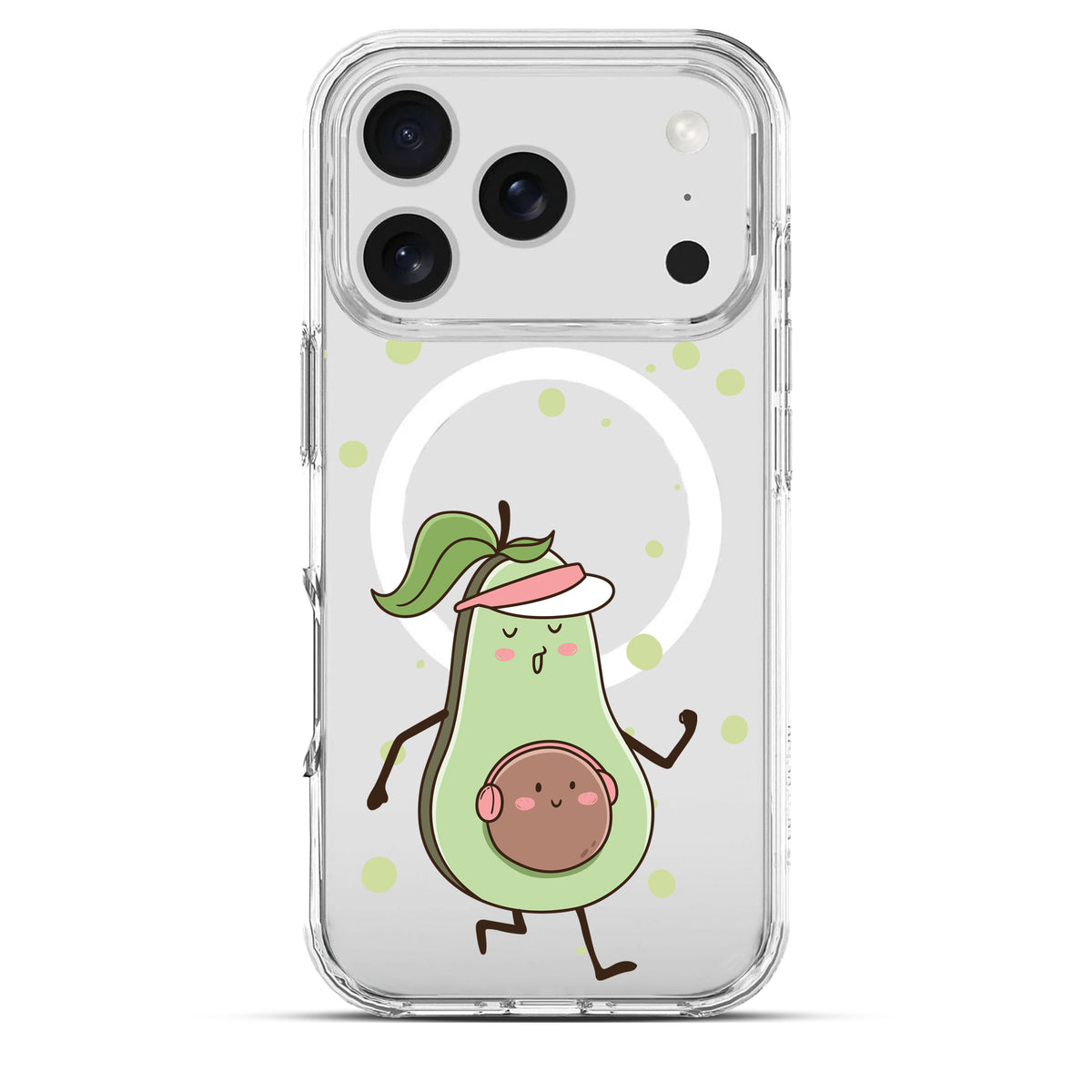 Avocado Fitness - Cover MagSafe Trasparente Personalizzata