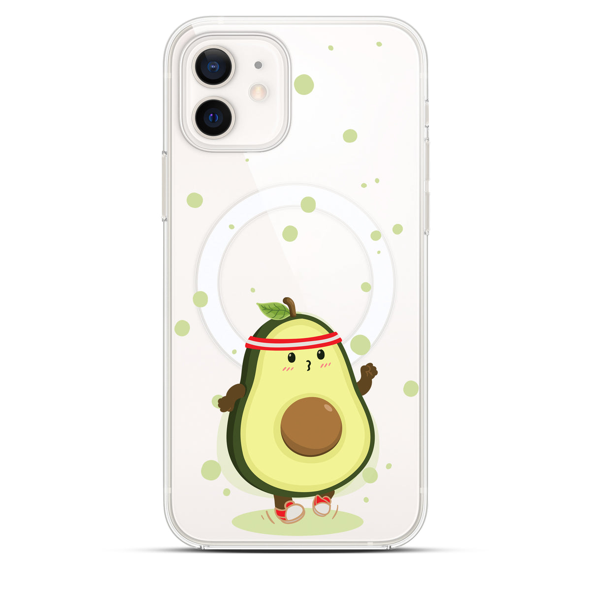 Avocado Jogger - Cover MagSafe Trasparente Personalizzata