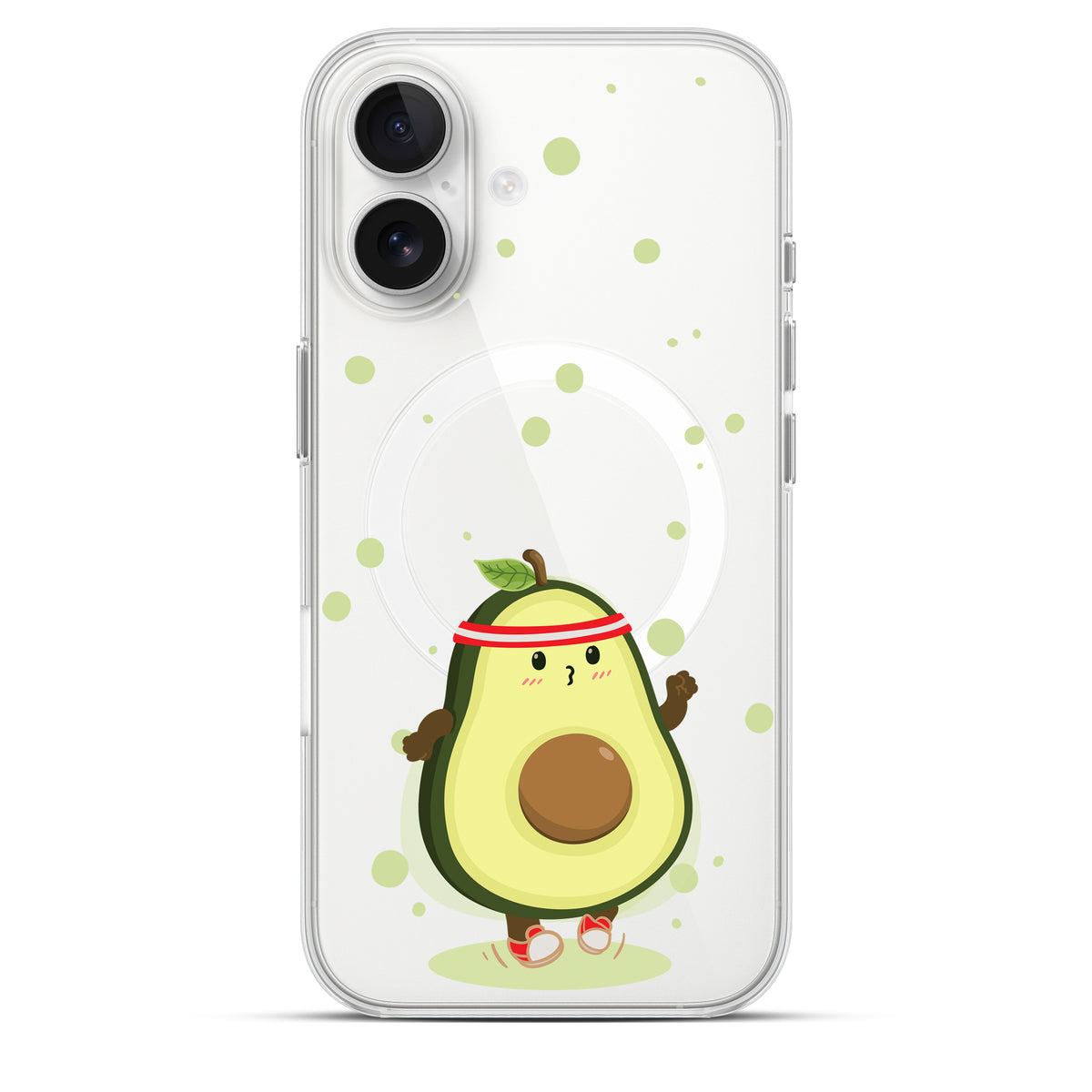 Avocado Jogger - Cover MagSafe Trasparente Personalizzata
