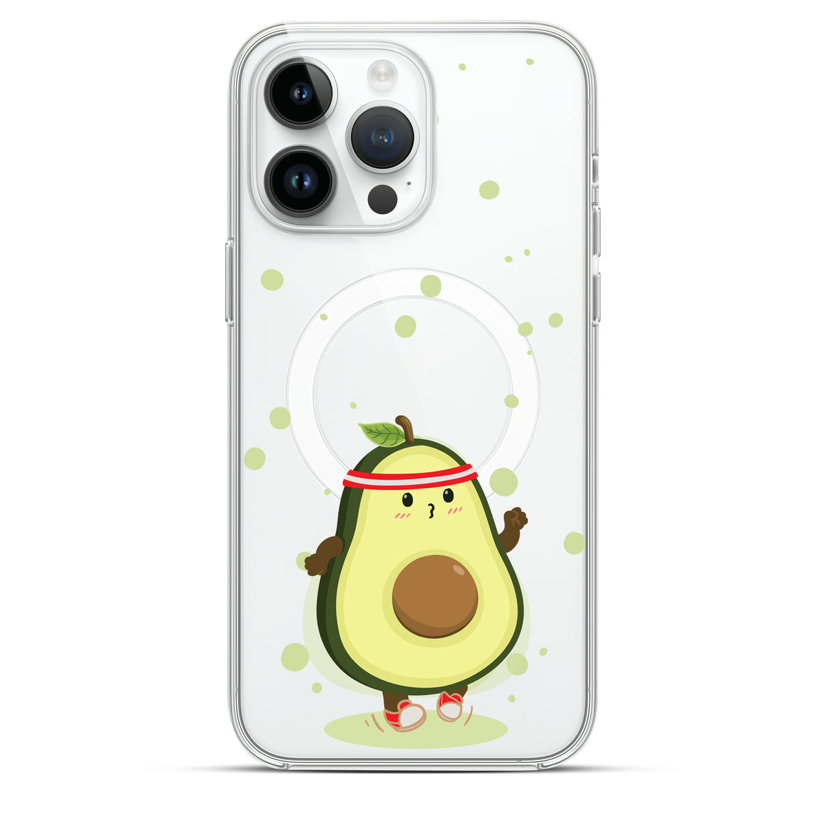 Avocado Jogger - Cover MagSafe Trasparente Personalizzata
