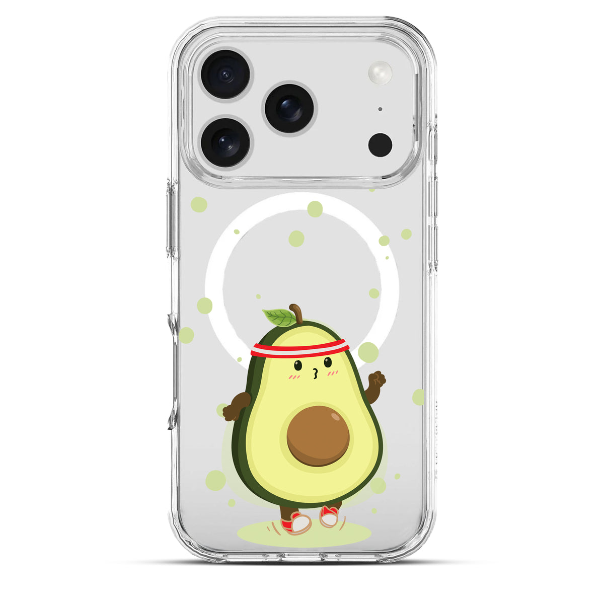 Avocado Jogger - Cover MagSafe Trasparente Personalizzata