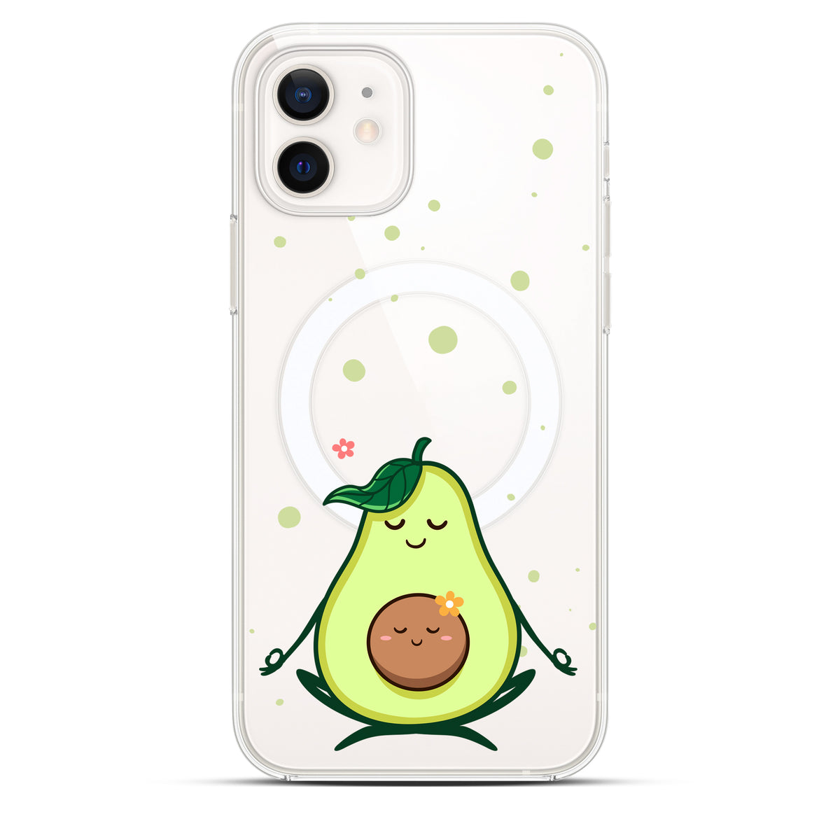 Avocado Yoga - Cover MagSafe Trasparente Personalizzata