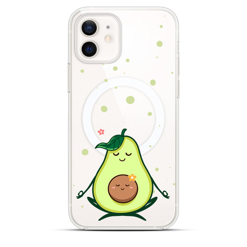 Avocado Yoga - Cover MagSafe Trasparente Personalizzata