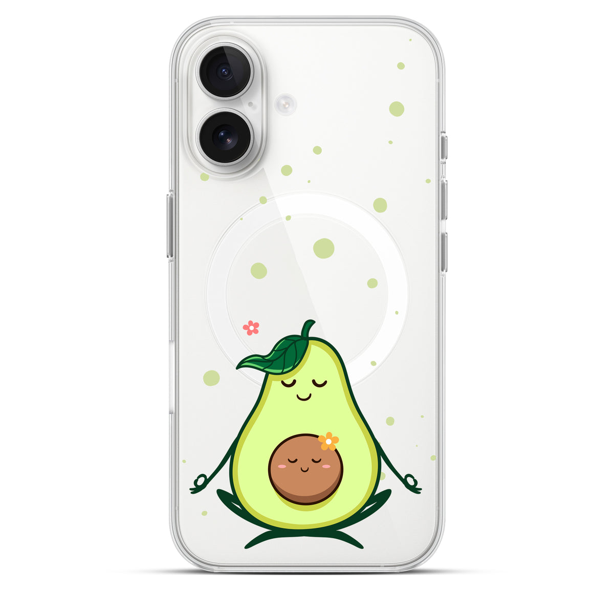 Avocado Yoga - Cover MagSafe Trasparente Personalizzata