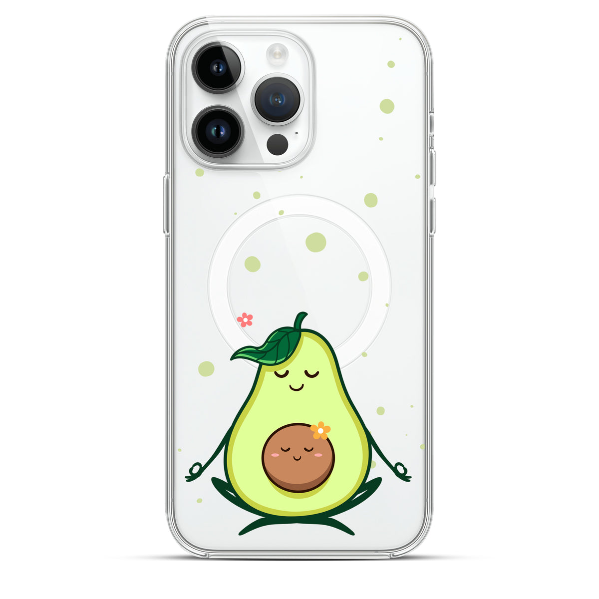 Avocado Yoga - Cover MagSafe Trasparente Personalizzata
