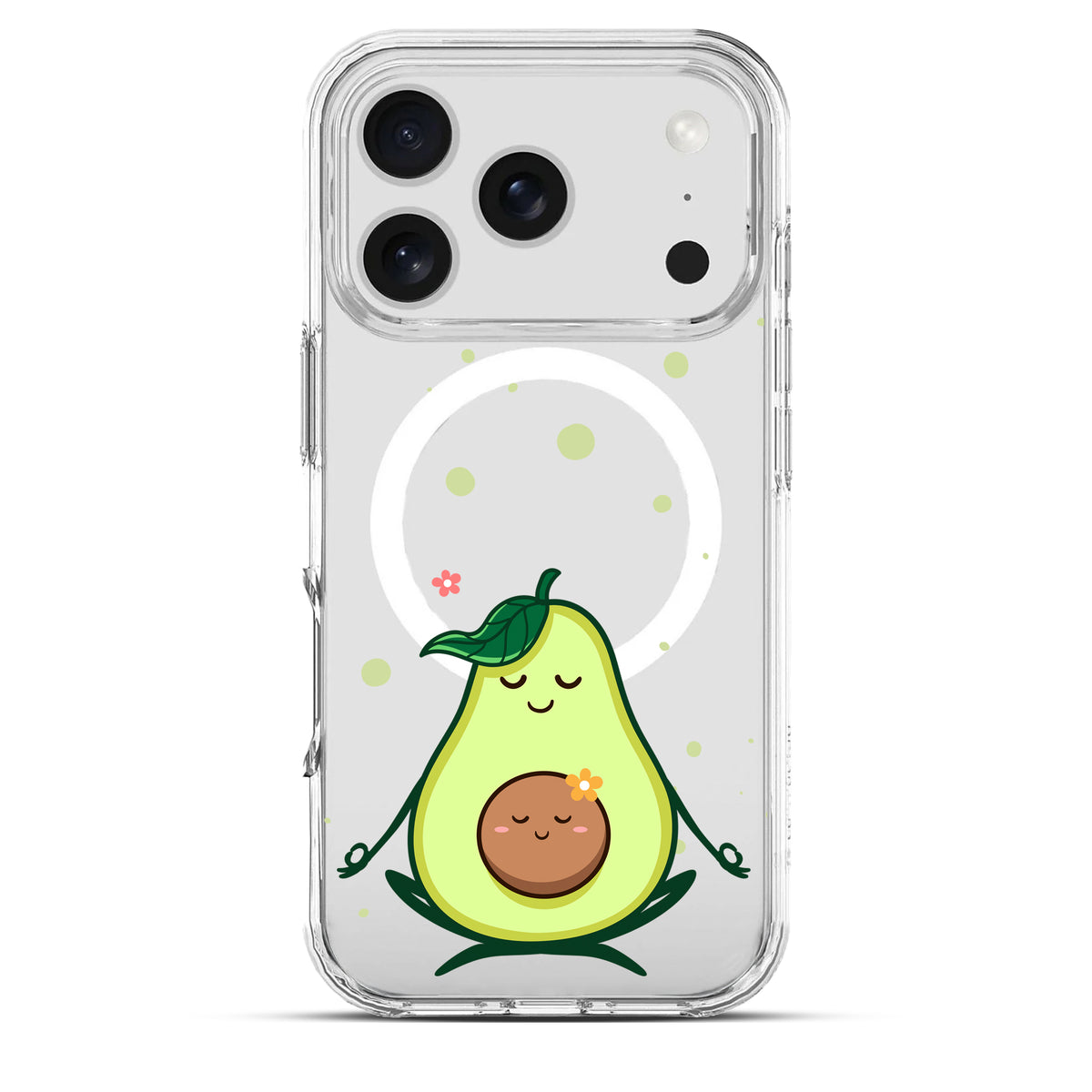 Avocado Yoga - Cover MagSafe Trasparente Personalizzata