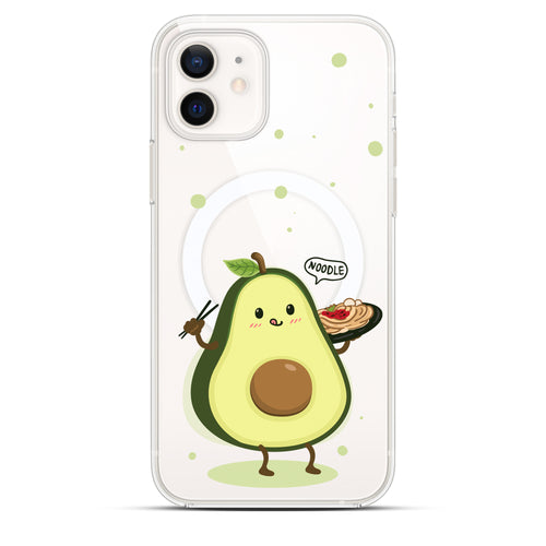 Avocado & Noodles - Cover MagSafe Trasparente Personalizzata