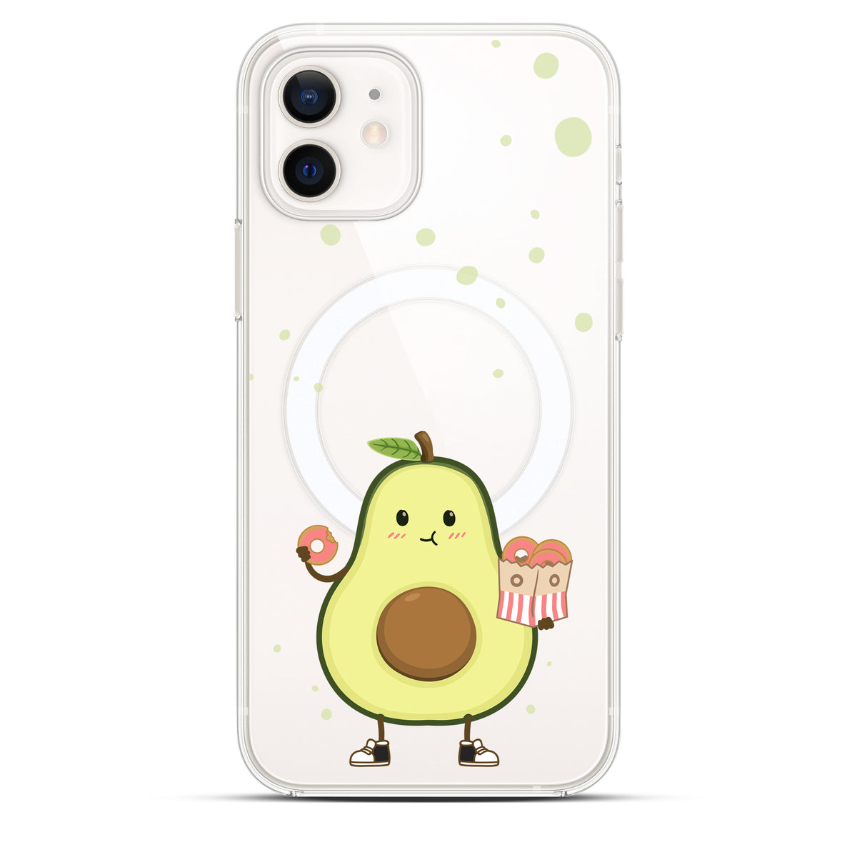 Avocado’s Donuts - Cover MagSafe Trasparente Personalizzata