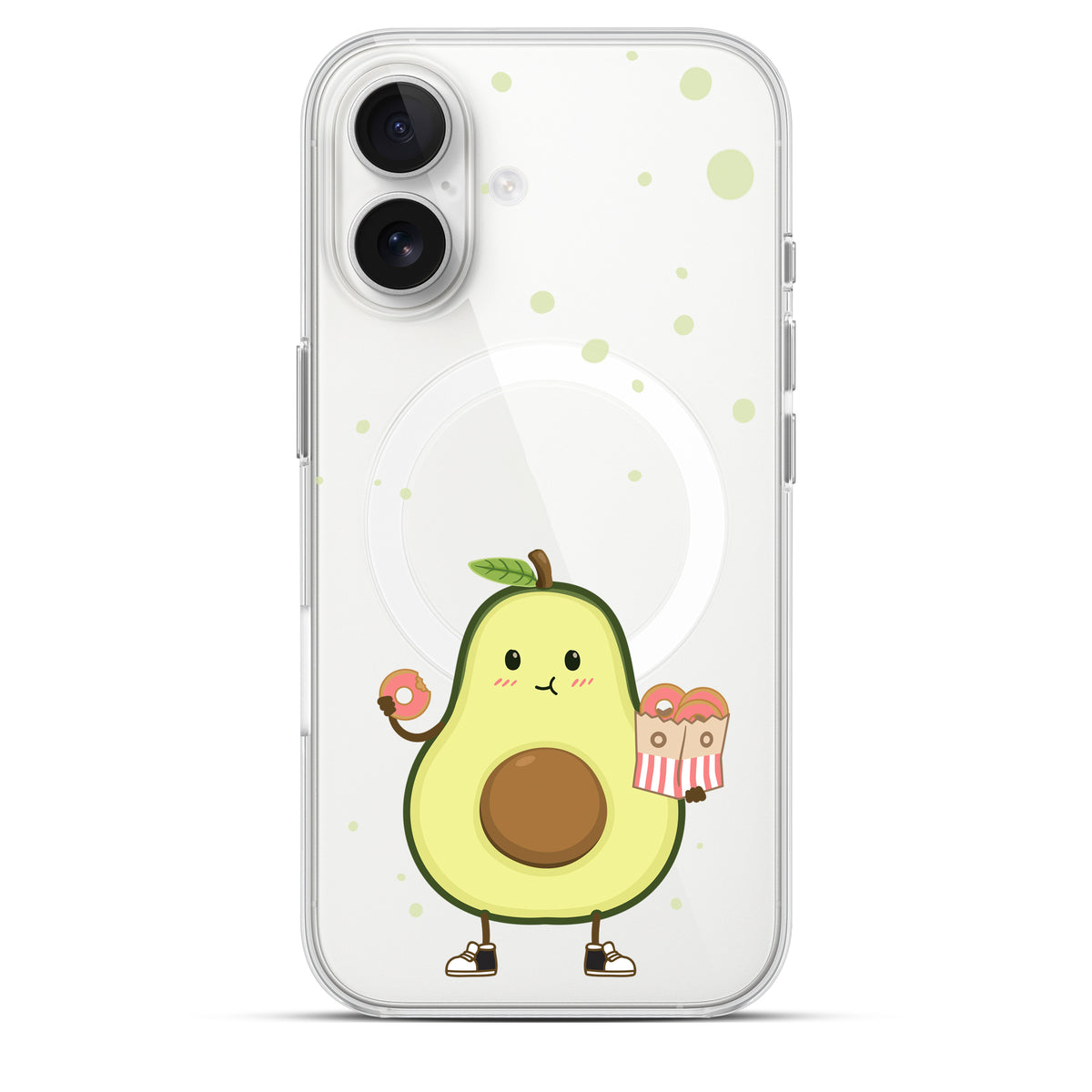 Avocado’s Donuts - Cover MagSafe Trasparente Personalizzata