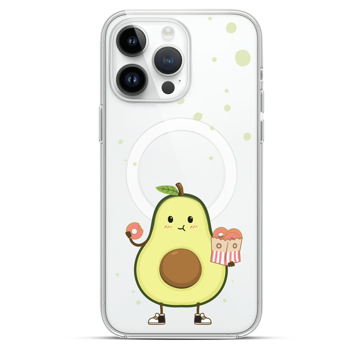 Avocado’s Donuts - Cover MagSafe Trasparente Personalizzata