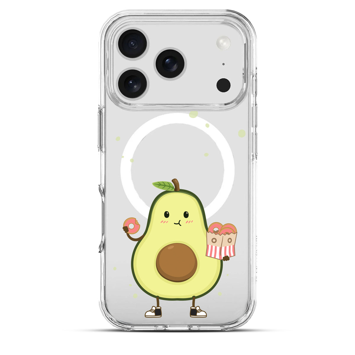 Avocado’s Donuts - Cover MagSafe Trasparente Personalizzata