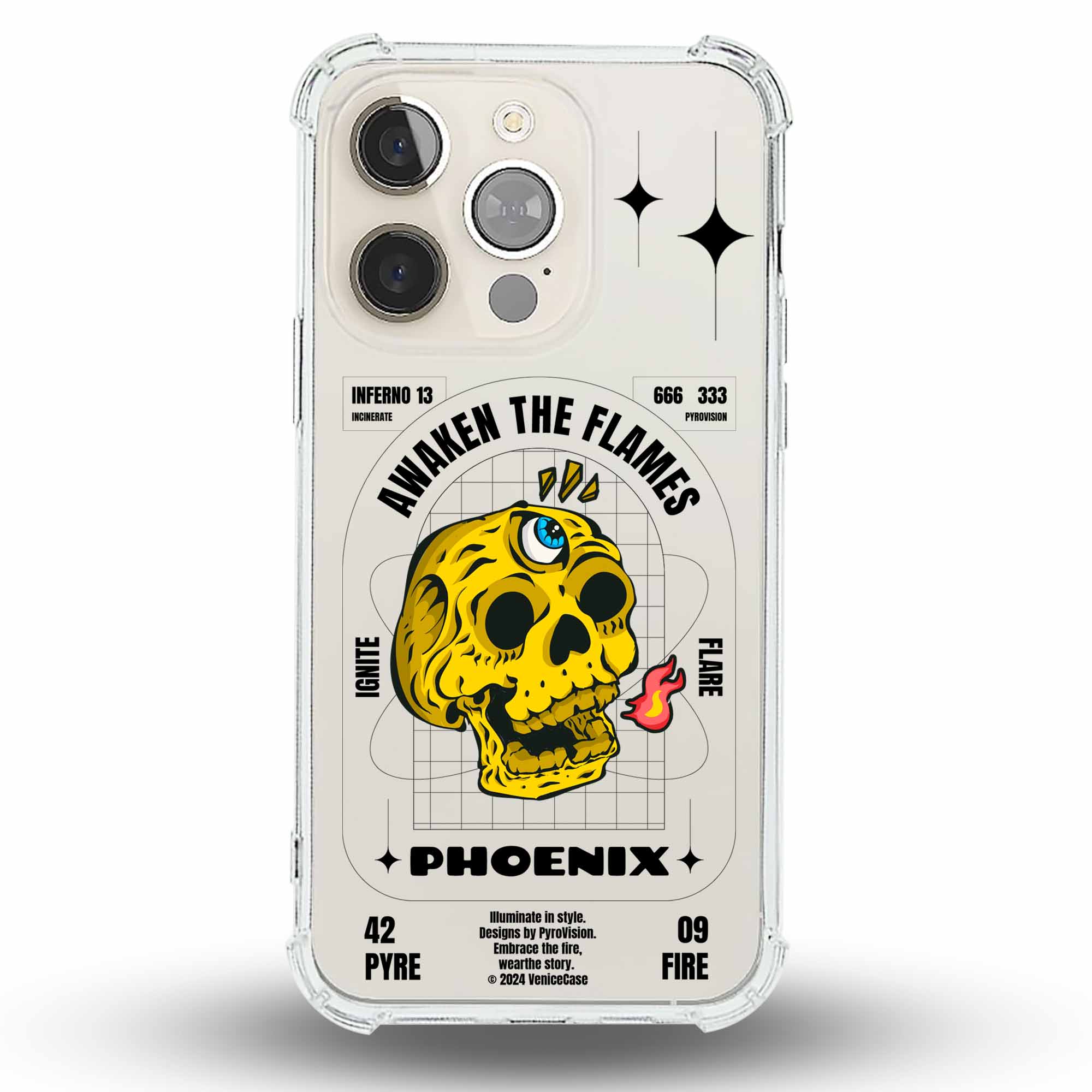 Awaken The Flames - Cover Trasparente Personalizzata (Rinforzata)