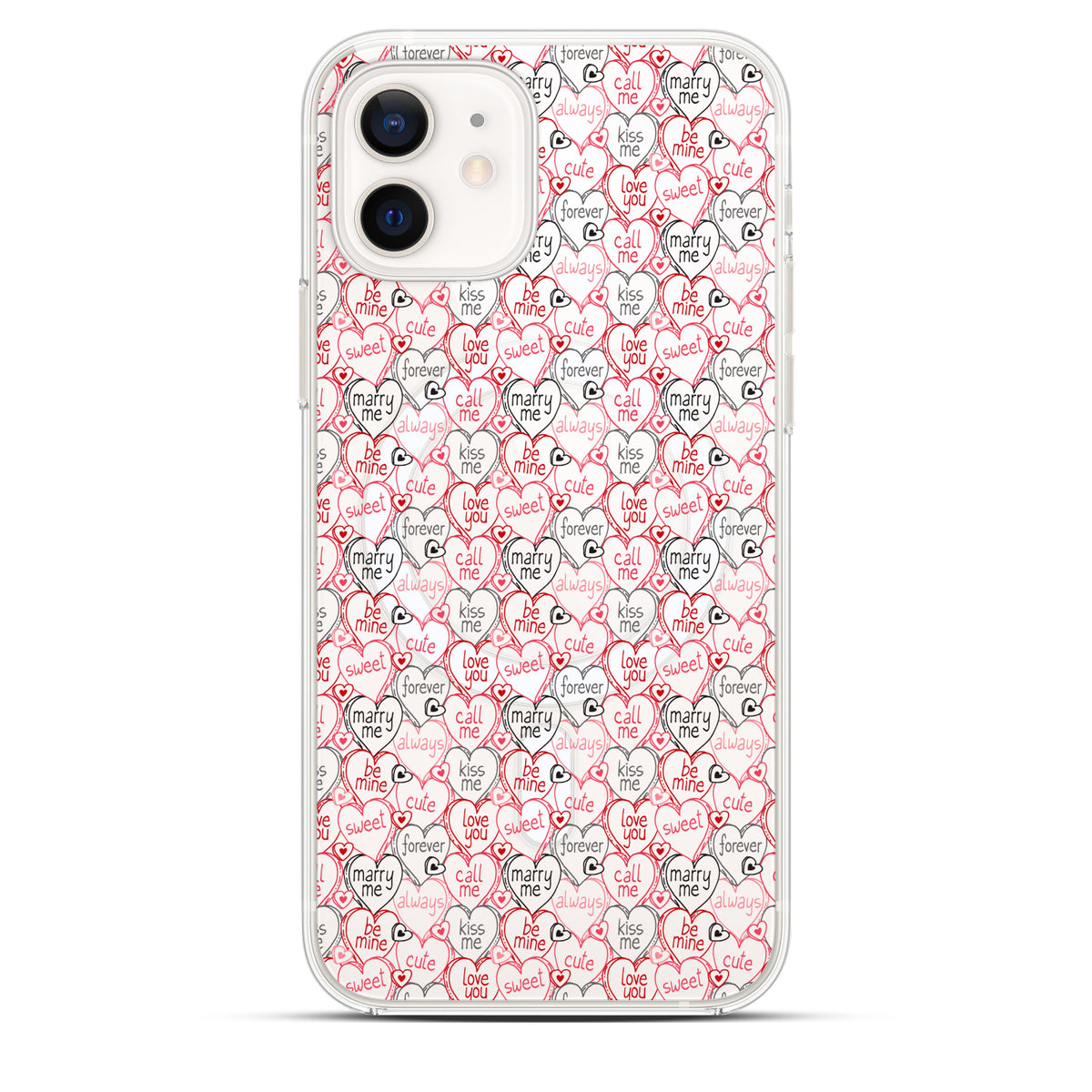 Be Mine - Cover MagSafe Trasparente Personalizzata