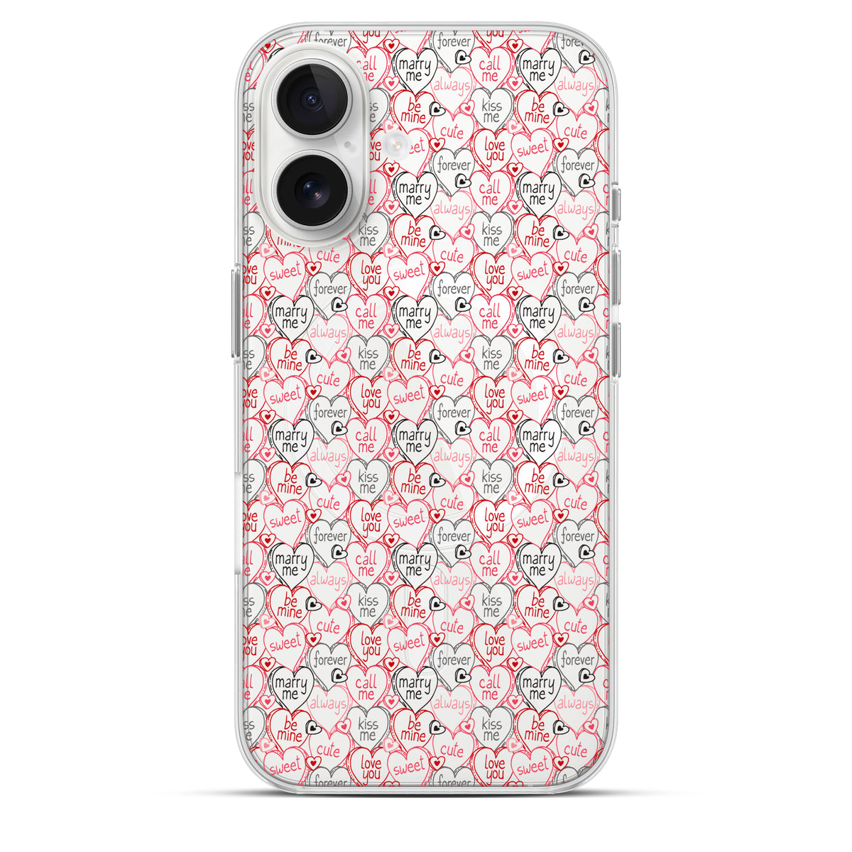 Be Mine - Cover MagSafe Trasparente Personalizzata