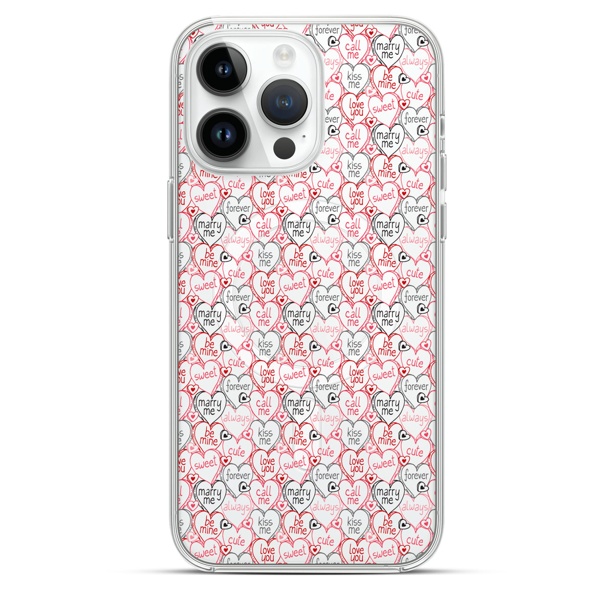 Be Mine - Cover MagSafe Trasparente Personalizzata