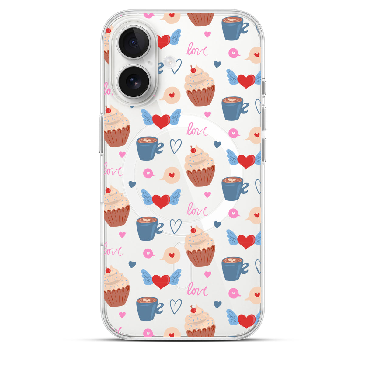 Breakfast is Love - Cover MagSafe Trasparente Personalizzata