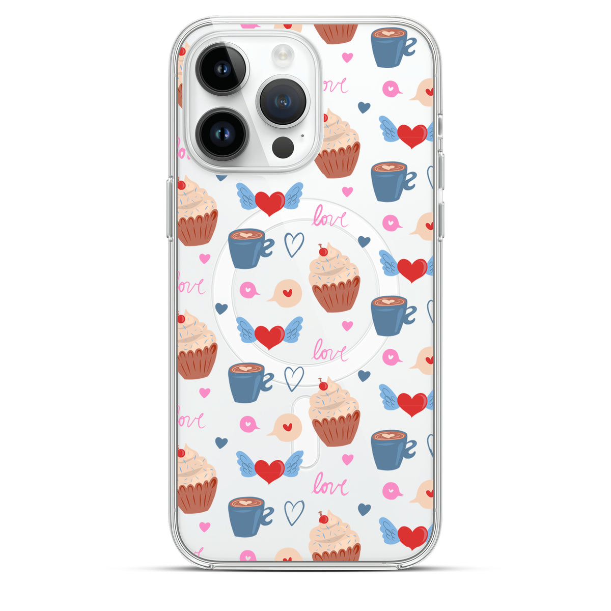Breakfast is Love - Cover MagSafe Trasparente Personalizzata